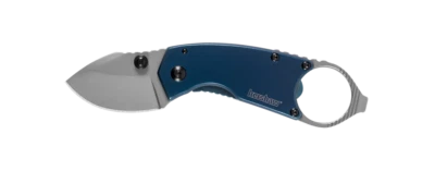 Kershaw Antic Navy Blue Stainless Handle 8CR13MoV Framelock Folding Knife 8710 - Image 1 of 2