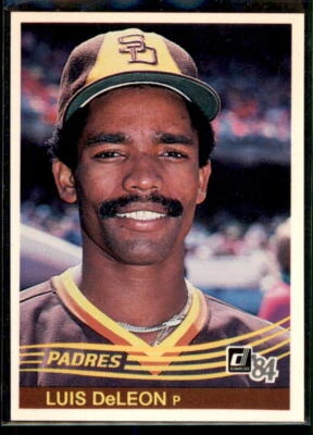 1984 Donruss Luis DeLeon #162 San Diego Padres - Image 1 of 2