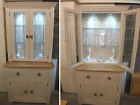 Buckingham Painted 2 Glazed Door Display Dresser, F&B Archive Bespoke Available