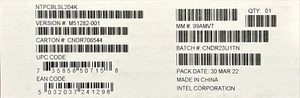 Intel NTPCBLSL204K 2U SlimSas Cable x4 MB to HSBP Kit NEW BROWN BOX - Picture 1 of 1