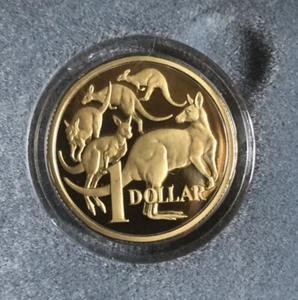 1984 AUSTRALIA DEEP CAMEO PROOF DOLLAR COIN 1st YEAR OF ISSUE-MINTAGE=159,000 - Picture 1 of 4