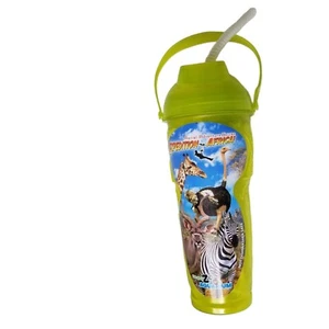 TOLEDO ZOO Tazza da viaggio souvenir con coperchio, manico, giallo paglia spedizione Africa - Foto 1 di 11
