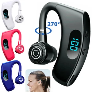 Bezprzewodowy zestaw słuchawkowy Bluetooth nauszne słuchawki głośnomówiące z mikrofonem do Androida iOS - Zdjęcie 1 z 27