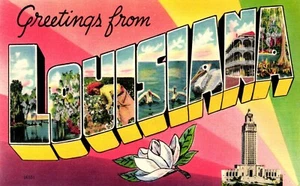 Carta grande de saludos de Louisiana - Imagen 1 de 2