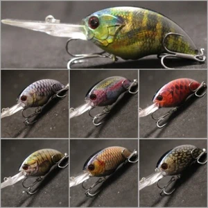 Señuelos de pesca crankbait 3 1/2 pulgadas 3/8 oz buzo profundo bamboleo ajustado realista HC733 - Imagen 1 de 75
