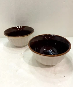 Gibson Elite Pequeño Cuenco de Postre Acanalado Marrón Tostado Juego de 2 - Imagen 1 de 3