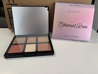 WINGME COSMETICS Ethereal Eye and Face Palette in Light-Medium 15 g 0.53 oz NIB - Image 1 of 3