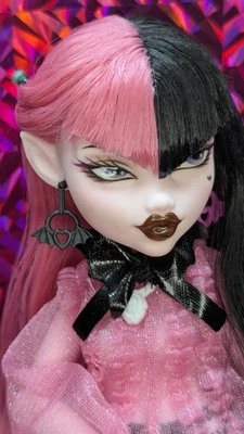 OOAK doll My Vision Monster High doll 3G Draculaura Ukrainian Artist Bratz Vibe - Image 1 of 4