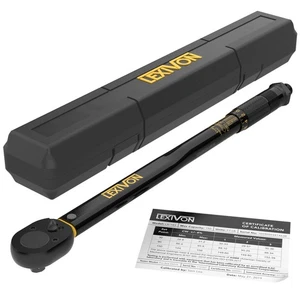 Torque Wrench 1/2-Inch Drive Click 10~150 Ft-Lb/13.6~203.5 Nm (LX-183) - Picture 1 of 9
