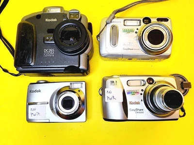 LOT 4x KODAK DIGITAL CAMERAS DC265 DX4330 DX6340 C913 OPTICAL ZOOM EASYSHARE - Image 1 of 4