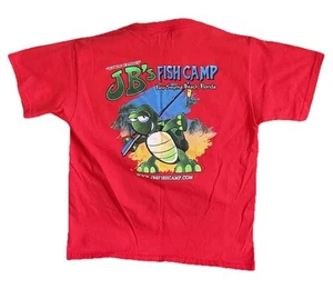 New Smyrna Beach Florida T Shirt JB’s Fish Camp Gildan Youth Size Small - Picture 1 of 5