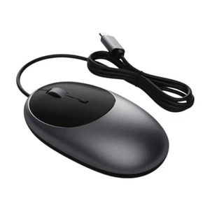 Satechi, Kabelgebundene Maus C1 USB-C Modern Beidseitig, Grau - Bild 1 von 5