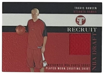 2003 Topps Pristine Recruit Relics #PR-TH Travis Hansen Atlanta Hawks - Image 1 of 2