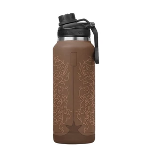 ORCA Hydra 34oz Cowboy Boot Stainless Steel Insulated Water Bottle w/ Handle Lid - Picture 1 of 8