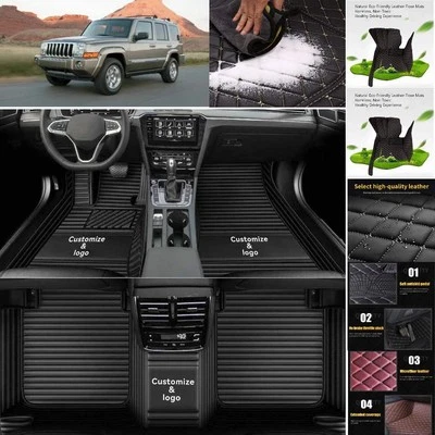 For Jeep Commander Car Floor Mats Custom Luxury Waterproof Auto Liners Carpets - Image 1 of 4