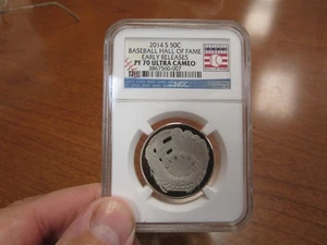 2014-S US Commemorative Clad Proof Half Dollar Baseball Hall Of Fame NGC PF70UC - Picture 1 of 2