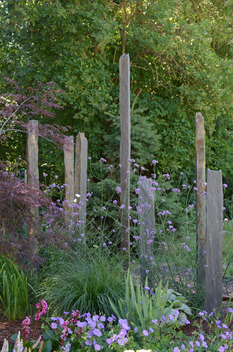 Gartenstecker Sonnenfänger Aus Edelstahl & Fluoreszierendem Acrylglas – Ca. 1,30 M Hoch, Leuchtet Bei Tageslicht, Für Garten & Terrasse