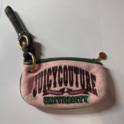 Muñequera Y2K Vintage Rara Rosa y Verde “Trustfund Generation University” Foto 1 de 4