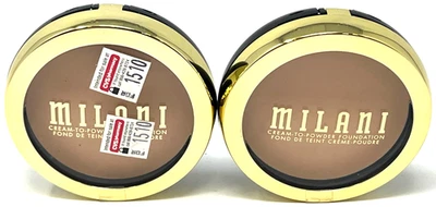 (2) Milani Smooth Finish Cream-To-Powder Foundation 0.28 oz Sealed 208 - Buff - Image 1 of 3