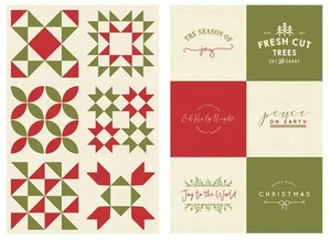 Red Barn Christmas Panel by Moda, 55540-11P - Picture 1 of 2