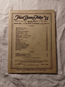 Feist Dance Folio No. 9 Thirty of the Latest Song Hits 1934 Vintage Sheet Music - Picture 1 of 7
