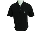 2XL Black Psycho Bunny Men's Cotton #777T Polo Shirt
