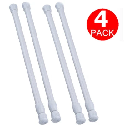 10 PIEZAS Varillas de Cortina de Tensión Carga de Resorte Poste de Cortina Ajustable Resistente 23-44" Foto 1 de 4