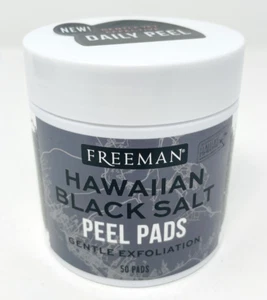Freeman Hawaiian Black Salt 50 Peel Pads Gentle Exfoliation - Picture 1 of 5
