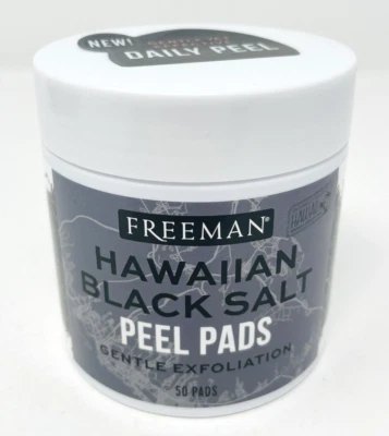 Freeman Hawaiian Black Salt 50 Peel Pads Gentle Exfoliation - Image 1 of 4
