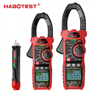 Medidor de abrazadera HABOTEST HT208 HT90 comprobador de multímetro digital CA CC voltios rango automático - Imagen 1 de 20