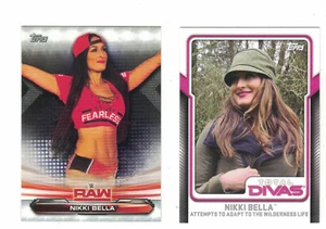 NIKKI BELLA 2 Card Lot WWE  2019 TOPPS - Picture 1 of 2