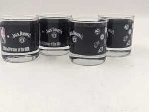Set of 4 Jack Daniel's NBA Official Partner Rocks Glasses 8 oz. - Picture 1 of 7