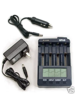 Analizador de Cargador de Batería BT-C3400 Li-ion NiMH AA AAA Adaptador de Coche 18650* 26650 - Imagen 1 de 2