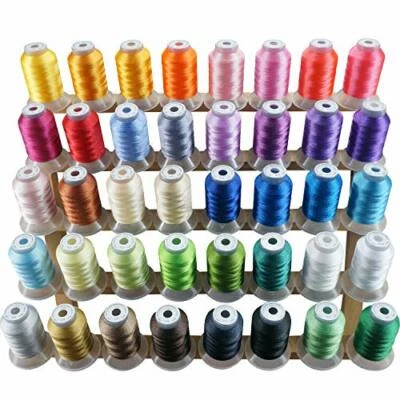 40 Colors Polyester Embroidery Machine Thread Kit 500M(550Y) Each Sewing Machine - Image 1 of 4