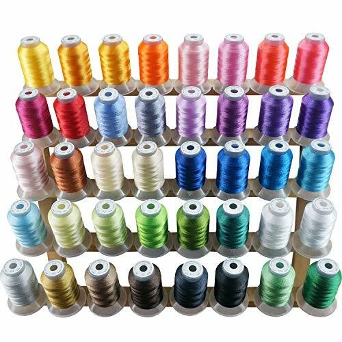 40 Colors Polyester Embroidery Machine Thread Kit 500M(550Y) Each Sewing Machine - Image 1 of 4