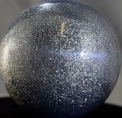 Brillo en escamas de metal plateado .008 hexagonal grado profesional pintura artesanía Foto 1 de 4