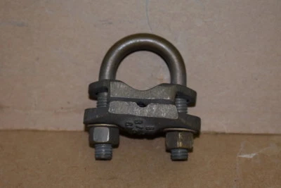 Ground connector, Bronze, Pipe/rod, 8 to 4 AWG, IPS 3/4, GAR144C Burndy - Image 1 of 3