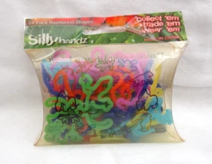 Silly Bandz-Rainforest Silly Shapes-24 pc Rain Forest Silly Bandz Bracelets-New! - Picture 1 of 4