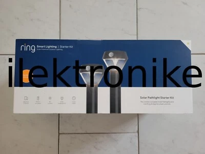 Brand NEW Ring Smart Lighting Motion Outdoor Solar Pathlight Starter Kit  Bridge - Image 1 of 3
