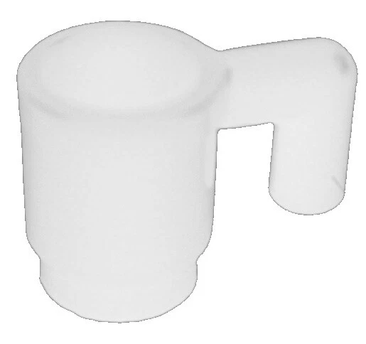 Lego 10 Stück weiße Tassen Becher (3899) Tasse weiss mit Henkel City Basics Neu - Bild 1 von 1