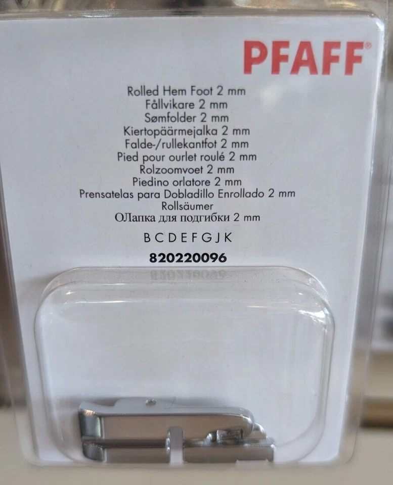 Pé de bainha laminada PFAFF 2mm - Imagem 1 de 1