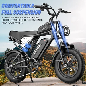Electric Bike 16" 1500W 48V 20AH Removable Battery E-Motorcycle Ebike - Picture 1 of 10