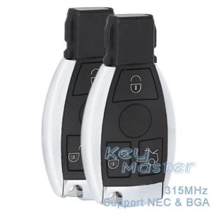 2 for Mercedes Benz Support NEC & BGA 2000+ 705 Moto 315MHz Smart Remote Key Fob - Picture 1 of 4