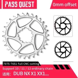 Direct Mount Round Chainring 0mm Offset Wide Narrow 30T-48T Bike Chainwheel - Picture 1 of 41
