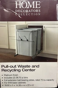 Home Decorators Collection Pull-out Waste and Recycling Center. In cabinet. - Picture 1 of 1