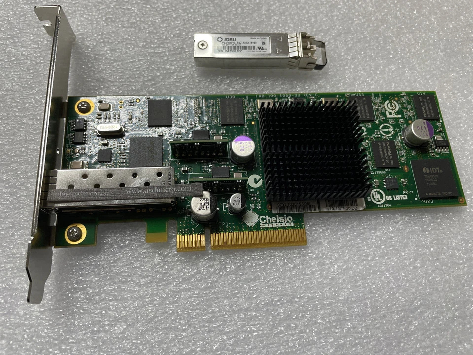 IBM 5769 , 46K7897 Chelsio S310E-CR 10Gb Gigabit Ethernet SFP+ NIC , 110-1077-30 - Image 1 of 1