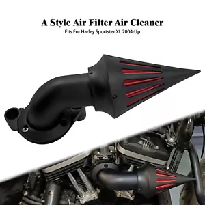 Motorcycle Spike Cone Air Cleaner Black Air Fitler Fit For Sportster XL 04-22 - Bild 1 von 14