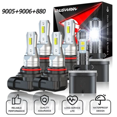 Combo de faros antiniebla 6000K LED para Saturn SL 1996 1997-2002 sedán Foto 1 de 4