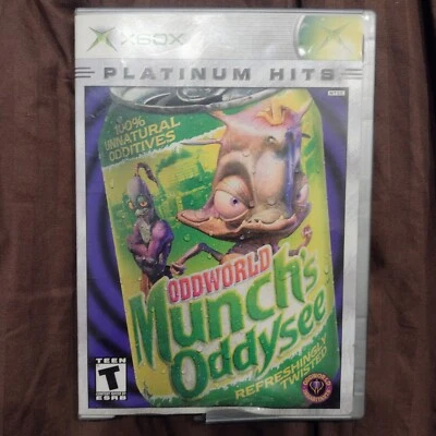 Oddworld: Munch's Oddysee Platinum Hits (Microsoft Xbox, 2001) - Image 1 of 3