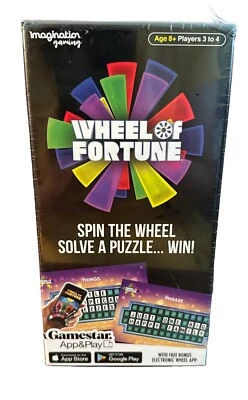 Imagination Gaming Wheel of Fortune App Play Card Game 3-4 Players Ages 8+ NEW - Image 1 of 4